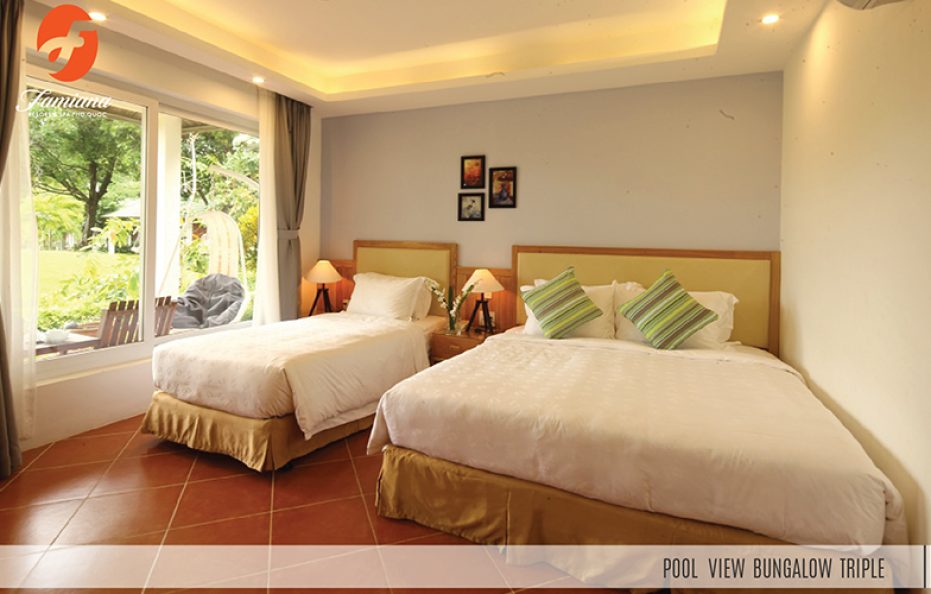 Khu đồi – Bungalow 03 khách hướng hồ bơi (Pool View Bungalow Triple)